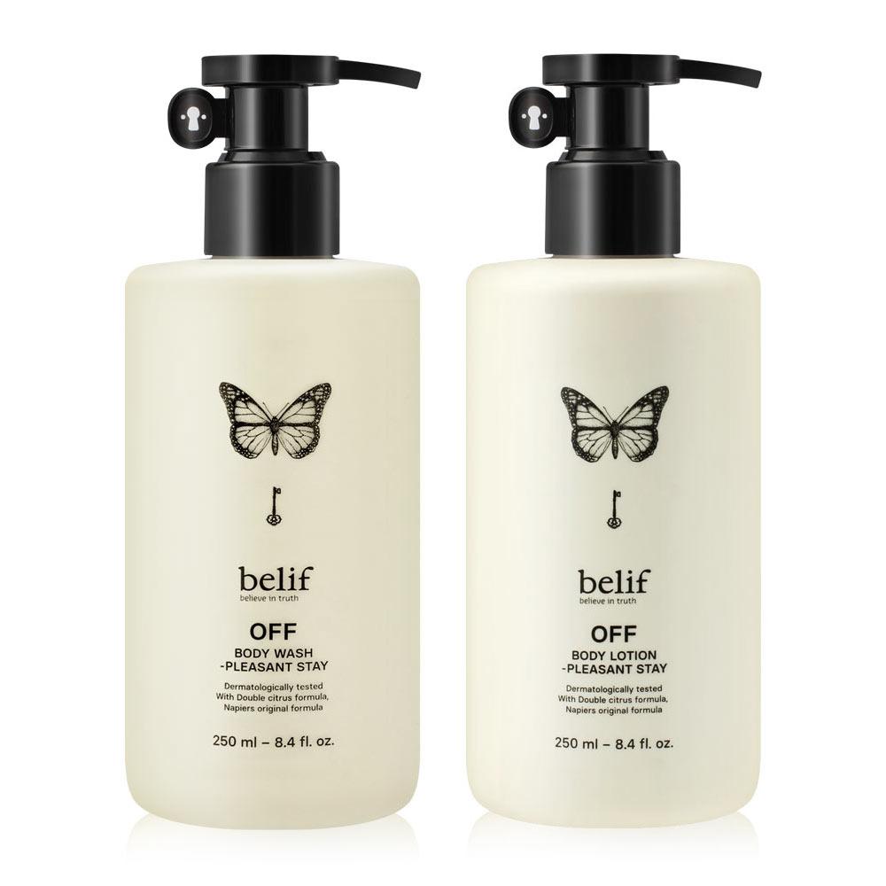 Belief Off Pleasant Stay Body Wash 250ml Lotion 250ml 2-piece set