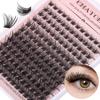 Single Cluster C Curved Multi-Hair False Eyelash Set 8-16Mmdiy Segmented Grafting Thick Eyelashes