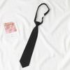 Cotton Solid Color Tie With White Stripe For Japanese School Style Students And Casual Wear