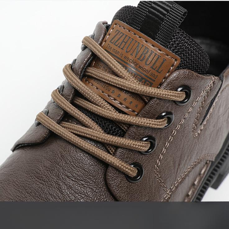 Men's Hand-stitched Leather Shoes Outdoor Casual Shoes