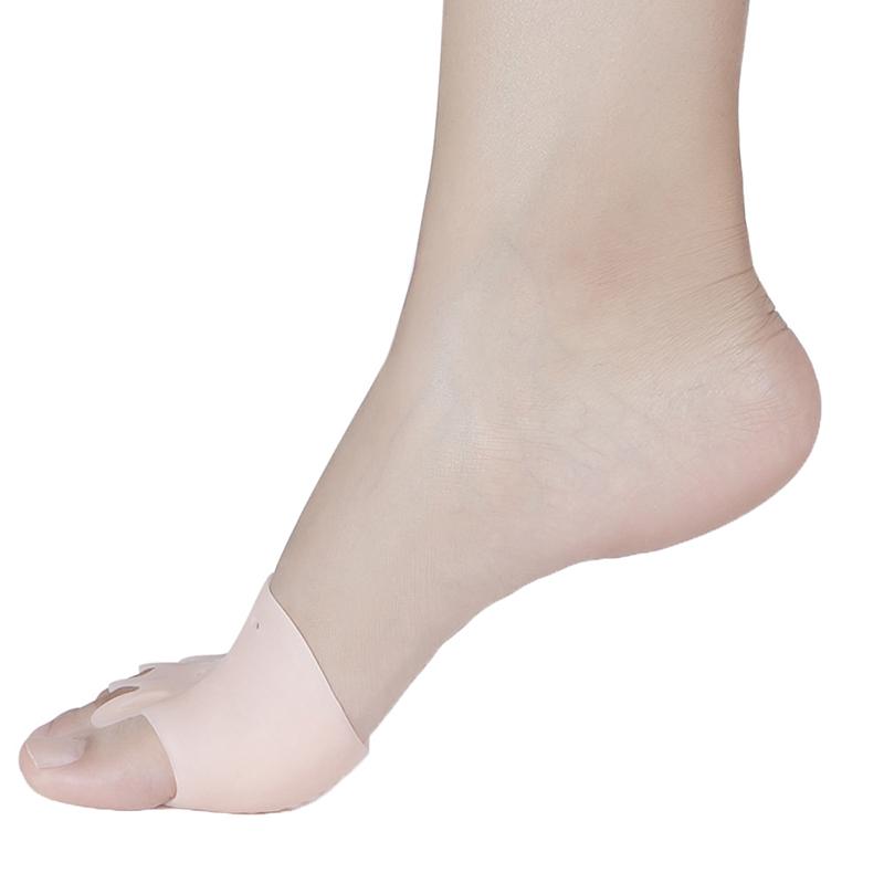 2pcs Silicone Comfortable Toe Braces 3/5holes Hallux Valgus Straightener Orthodontic Foot Toe Braces For Foot Care Dropship