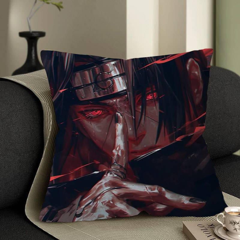 

Н-Нарутос У-Учіха І-Ітачі Наволочки Мультяшні Декоративні для Дивана Домашні Двостороння Друк Короткий Плюш Милий Чохол для Подушки 12x12Inch