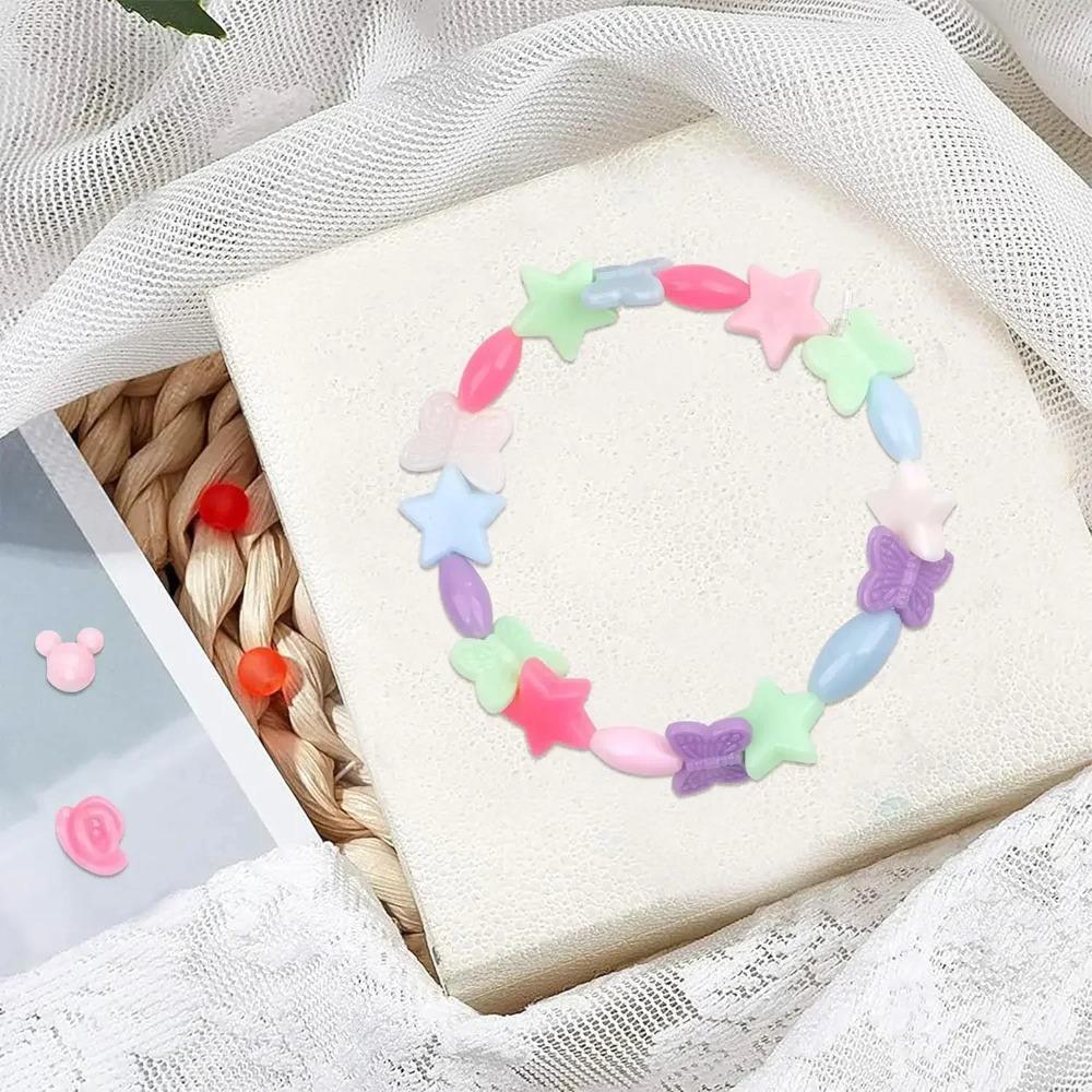 500pcs Clay Beads Bracelet Making Kit Friendship Bracelet with Needle Cord DIY Arts Crafts Gift Toy for Kids Classroom Exchange