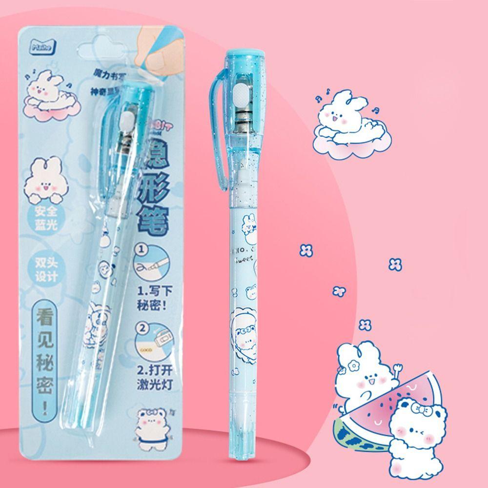 Pix cu bilă invizibil cu lampă UV LED cu pix cu mesaj secret secret jurnal