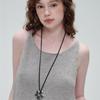 NOISCHE Metal Fleur Necklace _ SILVER