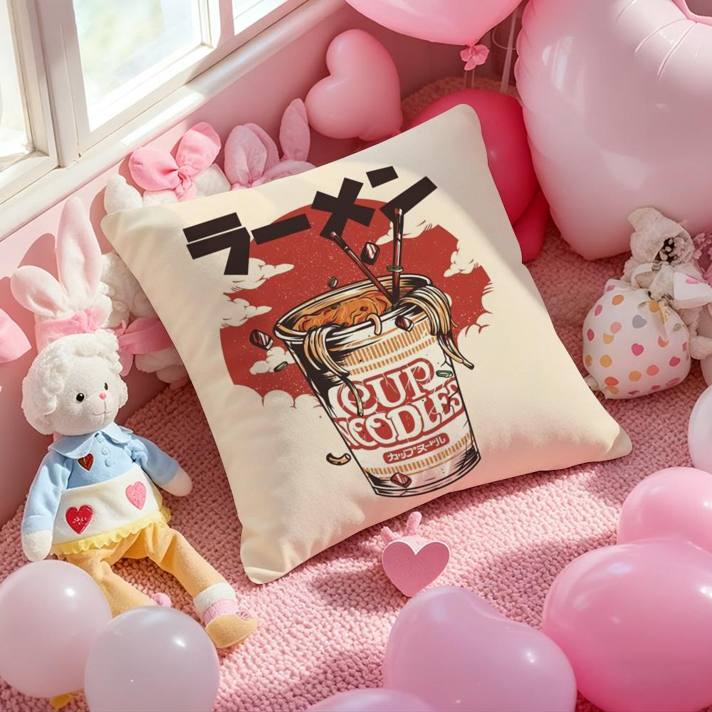 Takoyaki Japanese Food Cushion Cover Pattern Printed Pillowcase for Living Room Sofa Cushion Cover & Bedroom Decor