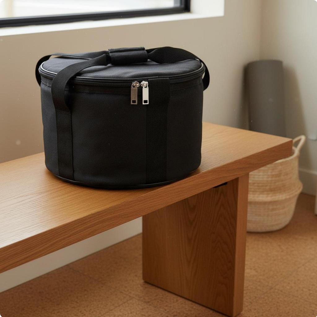 Padded Sound Bowl Bag Thickened Design Crystal Carrying Case Oxford Material Soothing