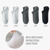 MiiOW Pure Cotton Short Sock Men Sport Non-Slip Invisible Ankle Sock Summer Anti Sweat Deodorant Breathable Business Dress Sock