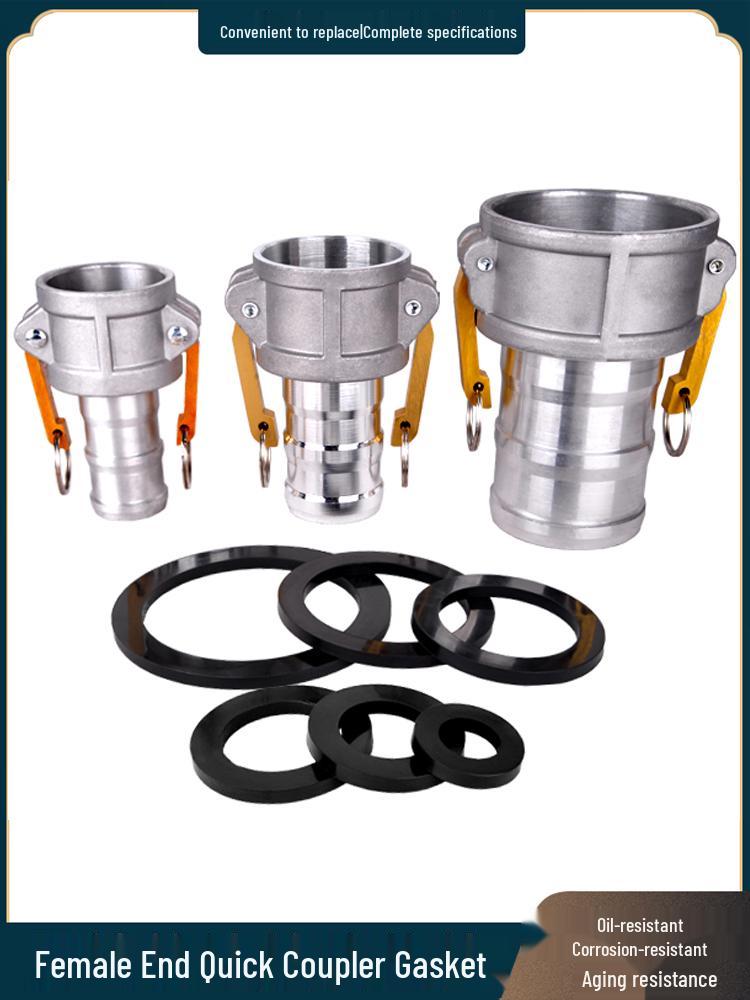 Schnellkupplung Buchse Dichtung 1-4 Zoll Dichtring Unterlegscheibe mit Laschen und Griff