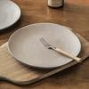 Plate Retro Matte Ceramic Plate Household Japanese Pasta Plate Steak Plate Tableware Plate Round Vegetable Plate