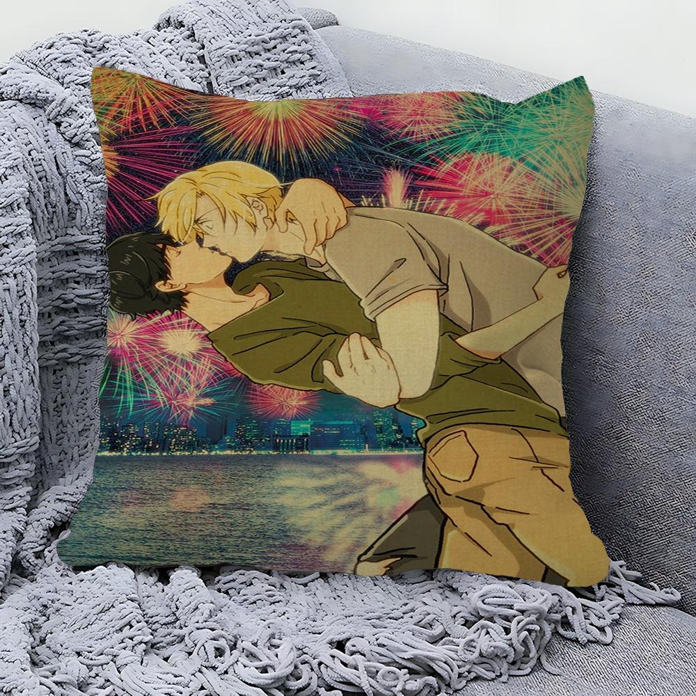 BANANA FISH Pillowcase Toon Gift Cushion Cover Bedroom Home Sofa Chair Seat Decor Pillow Case