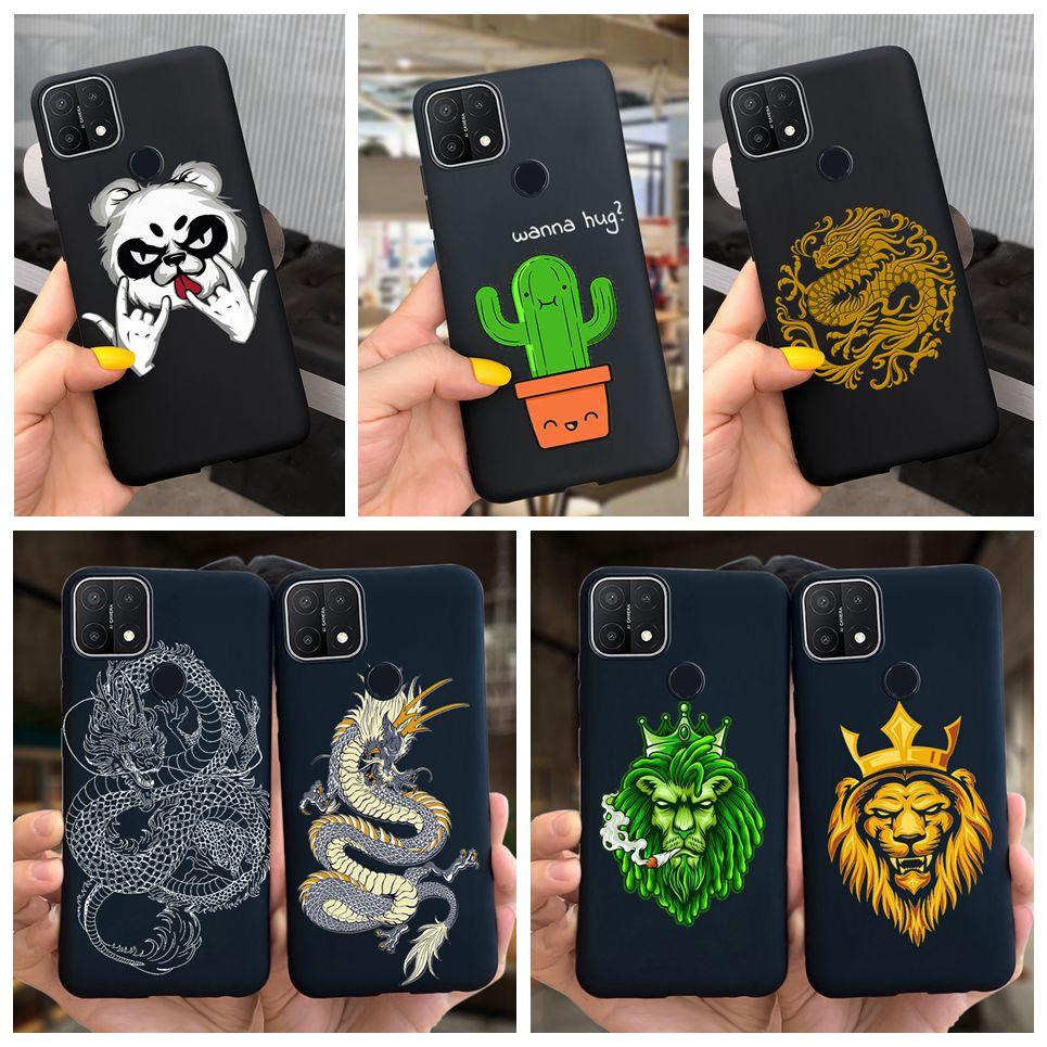 Pro pouzdro OPPO A15s Černé Cool Měkké TPU Funda Pouzdro na telefon Pro OPPO A15 CPH2185 Kryt Silikonové zadní kryt Pro OPPOA15s CPH2179 Capa