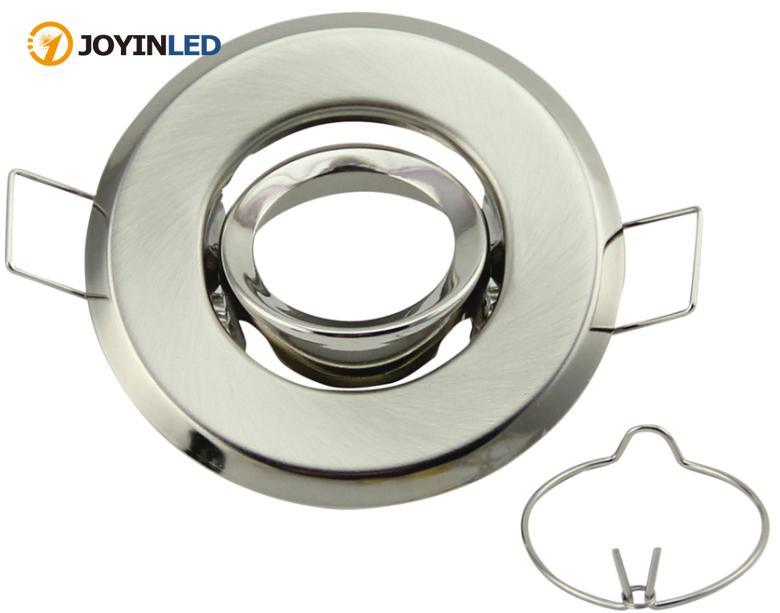 High Quality MR16 GU10 Bulb Holder Recessed LED Spotlights Frame Adjustable Ceiling Light Led Holders Cutout 45mm