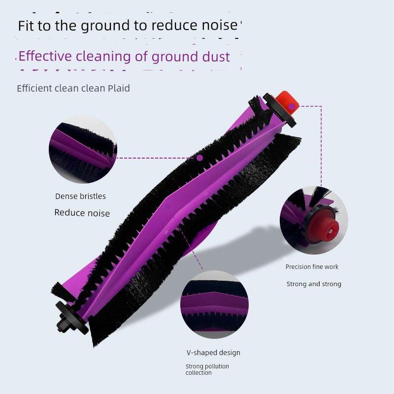 with Midea V15 Pro/Max Osmo Sweeping Robot Accessories Roll Side Brush Filter Mop Cloth Dust Bag Consumables