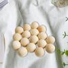 100 Pack Natural Wood Beads Wooden for DIY Macrame Jewelry Making Loose Charms And Crafting