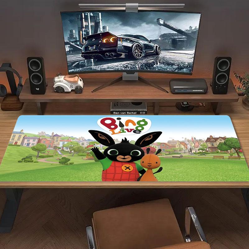 Bing Large Size Mouse Pad Large Gaming Table Cushion Non-slip Laptop Tablet Big Mousepad XXL Mat Mini PC Playmat With Lock edge