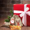 1/30pcs Mini Christmas Drawstring Gift Bags Linen Santa Claus Elk Candy Biscuit Storage Bags Kids New Year Party Packaging Pouch