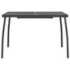 VidaXL Table de jardin anthracite 110x80x72 cm Treillis d'acier 362733