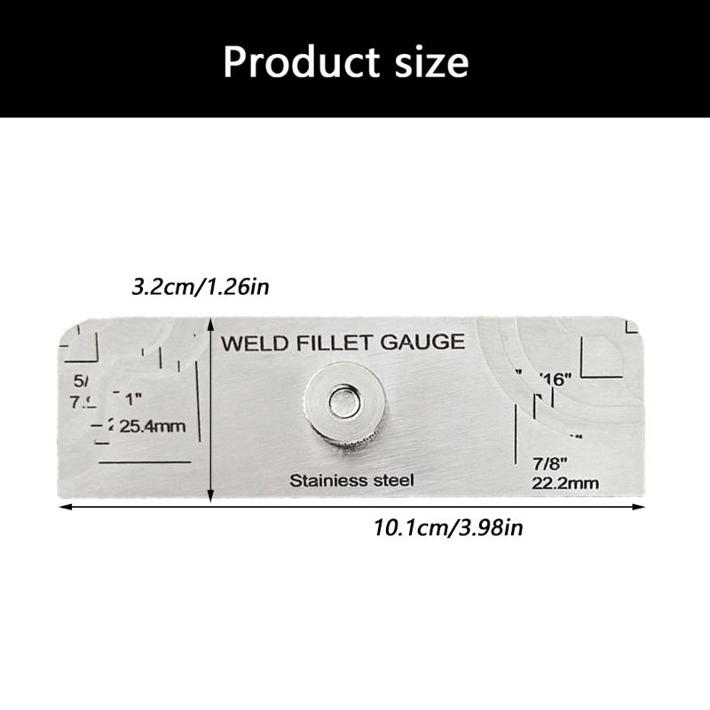 Professional Welding Calibration Tool Steel Construction Double Scale Cams Gauges for Accurate Metric Royal Readings