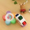 Colorful Flower Roller Seal Stamps 5 in 1 DIY Decorative Stamp Drawing Diary Hand Account Tool Children Gift