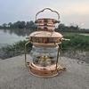 Handmade Copper Brass Ship Lantern Nautical Oil Lamp 35.56 Cm Christmas Festive Gifts Housewarming Home Office Decor Weddin G Anniversary Gift
