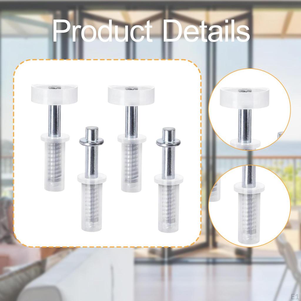 Bi-fold Door Hardware Kit Top And Guide Wheel Easy-to-use Multi-purpose Sliding Parts for