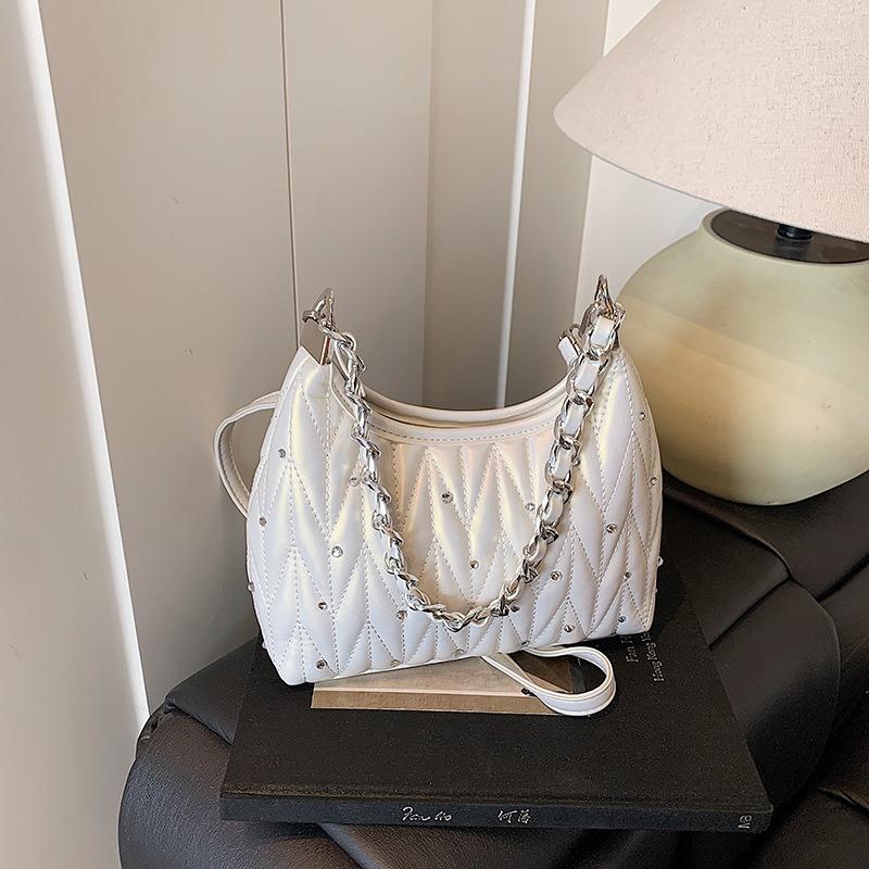 Rhombus Chain Underarm Bag Women's New Summer Fashion Shoulder Bag Versatile Messenger Bag