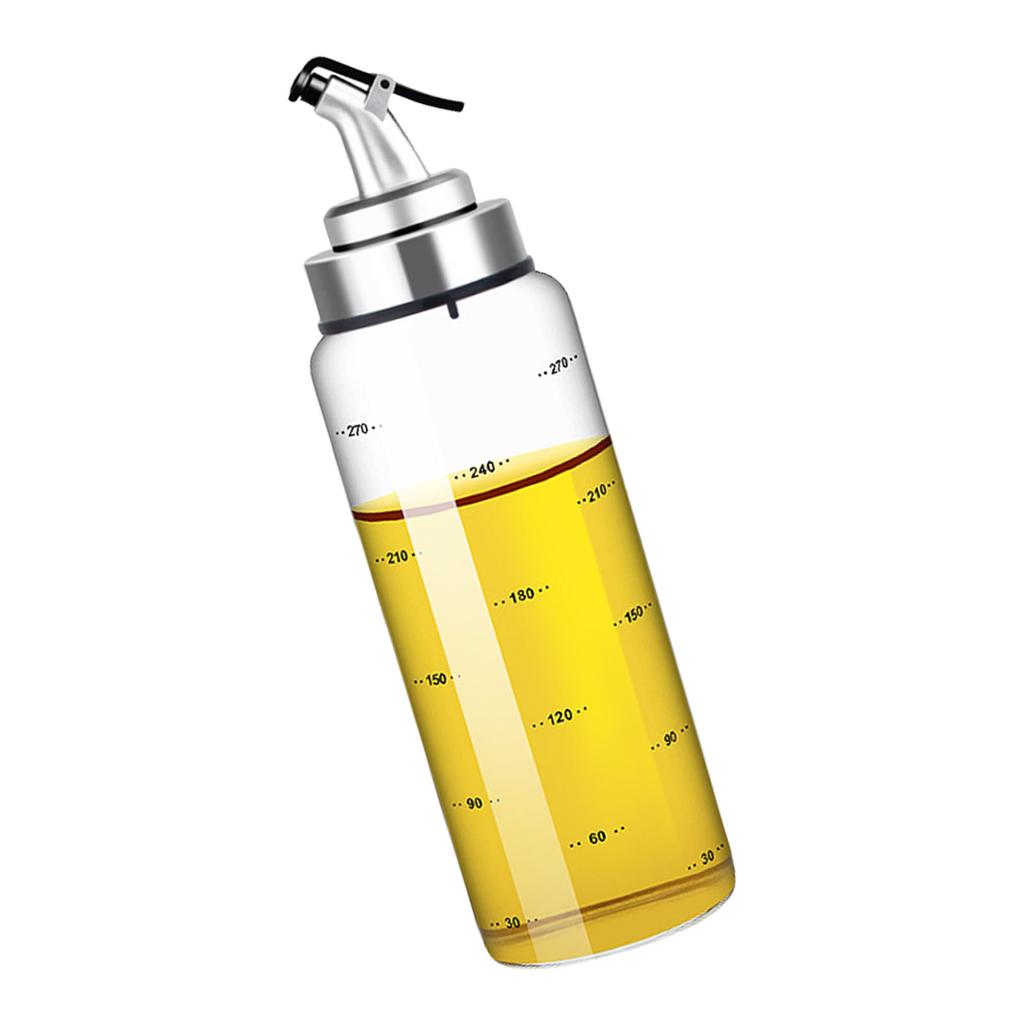 Transparent Kitchen Oil Bottle Borosilicate Glass Heatproof Condiment Dispenser Multipurpose Liquid Dispensing Tool