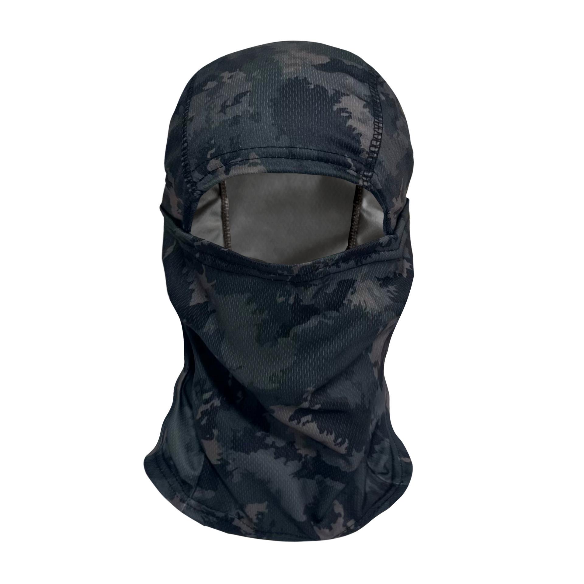 

Камуфляжна балаклава з крижаного шовку: Захист від сонця/вітру/пилу для їзди на велосипеді, лижах та мотоциклі One Size