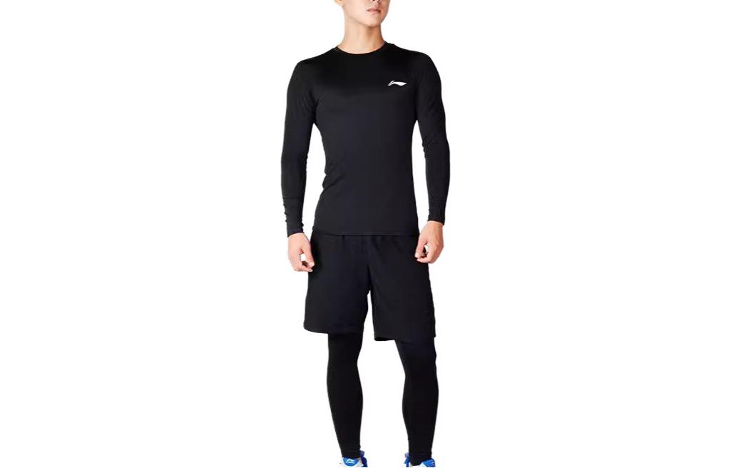 Li Ning Fitness Sets Men s Crew Neck Moderate AULN061 L
