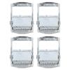 4Pcs Zinc Alloy Buckle for Heavy Duty Tiedown Cargoes Strap Fixed Tensioner Ratchet Buckle(25mm )
