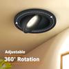 Led Downlight Recessed Ceiling Lamp 7W 12W 18W 24W Dimmable white black Spot Light 360° Adjustable indoor lighting