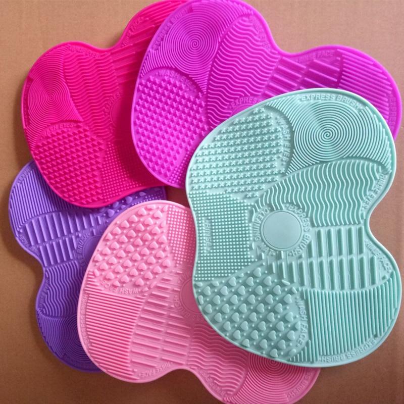 RANCAI 1Pcs Big Silicone Brush Cleaning Mat Make Up Brush Cleaner Brushes Cleanser Cosmetic Clean Tools For Eyes Face Brushes