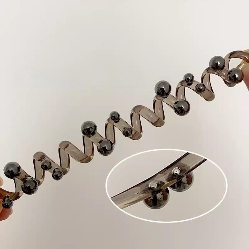 Moda perłowa prosta linia telefoniczna opaska do włosów damski wysoki kucyk artefakt temperament bańka warkocz artefakt włosów głowa liny akcesoria do włosów