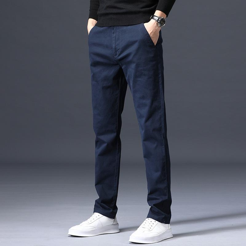 

Men s Stretch Loose Straight-Leg Casual Pants - Trendy and Versatile Youth Trousers 40 королівський синій колір
