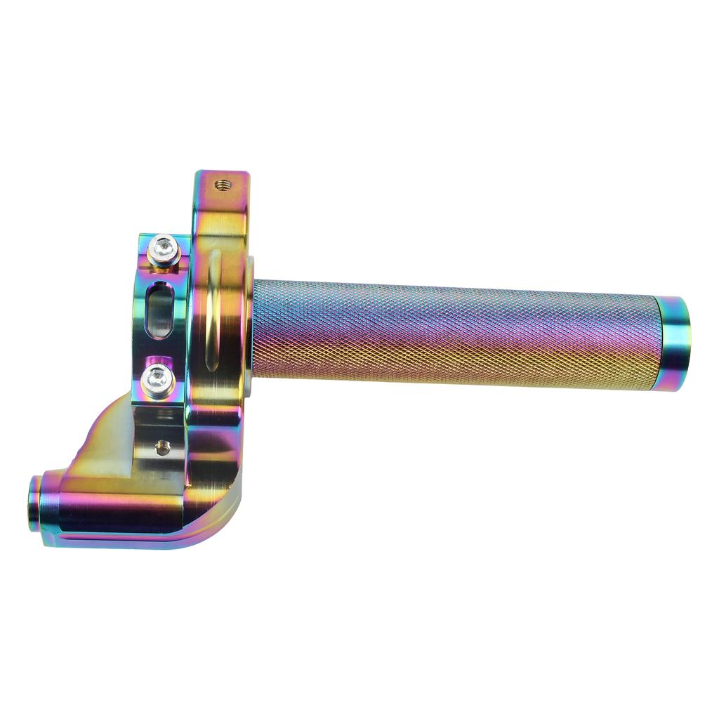 22mm Universal CNC Aluminum Motorcycle Throttle Twist Grips Handlebars For Moped Scooter Bike Modification Motocross Accessories Throttles 2