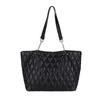 Large Capacity Tote Bag Women's 2025 New Diamond Shoulder Bag Women's Cotton Clothing Bag Fashion Trend Work Bag Tide