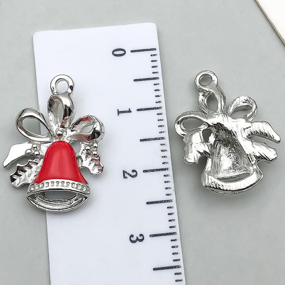 20-Piece Christmas Oil Drop Jewelry Set: Santa, Snowman, Bell, Elk Bracelets & Pendants
