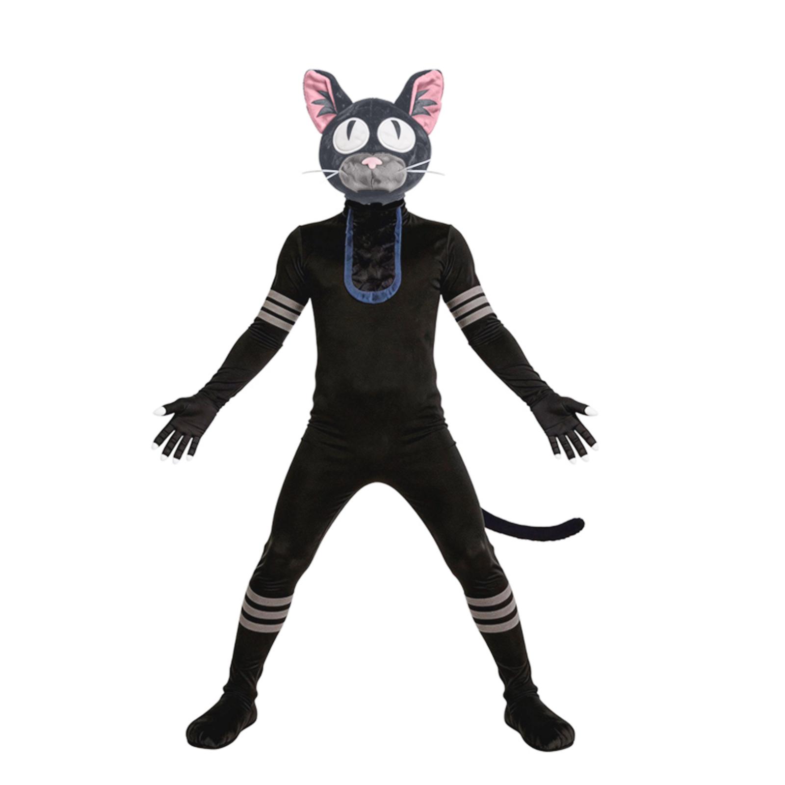 Black Character Cosplay Bodysuit Adult And Children s Costume 110 чёрный