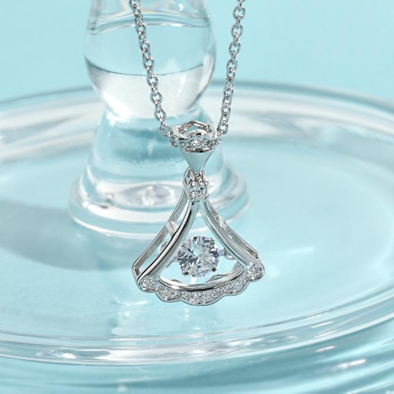 

Подвеска-веер с бьющимся сердцем, ожерелье на День святого Валентина в виде фестиваля Циси, подарок девушке на холодный ветер, умная маленькая юбка, ожерелье