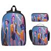 Cartoon Printing Casual Shoulder Bag Junior High School Students Large Capacity Backpacks