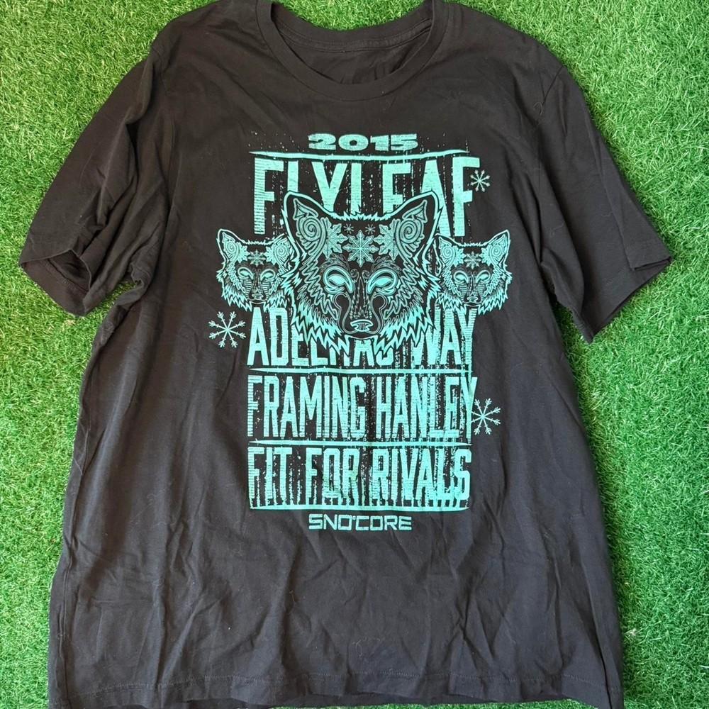 Rare! Flyleaf Band 2015 Cotton Shirt Unisex Concert S to 5XL SG517 Unisex T-Shirt M
