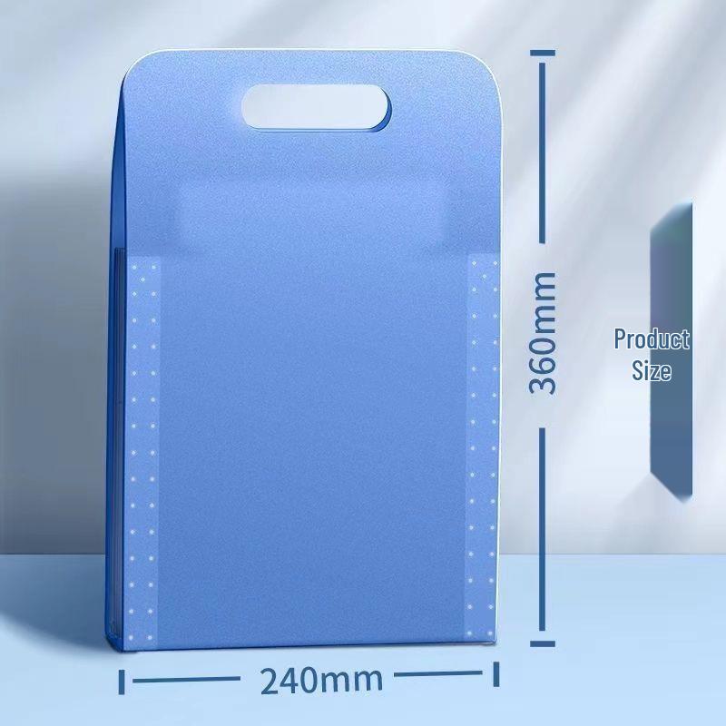 Multi-layer Student Test Paper Storage Accordion Bag - Durable Handheld Folder for Junior High Students