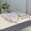 Oversized Cat Eye Glasses Women  New Vintage Design Decorative Eyewear Trendy Fashion Blue Light Blocking Eyeglasses