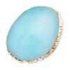 Nail Art Palette Gold Hem Trim Agate Texture Resin Nail Art Color Mixing Display Board for Nail Salon Blue