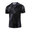 Kelme Men's Soccer Shirt, Game Shirt, Short Sleeve Practice Shirt for Running and Training (Black, XL)