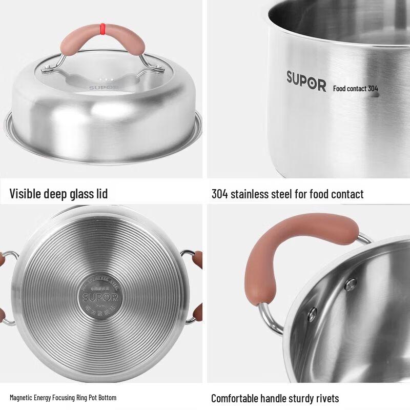 SUPOR 24cm 304 Stainless Steel Multi-Purpose Steamer Pot
