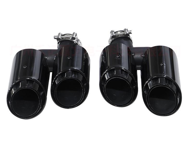 14-24 Porsche Macan Quad Sport Exhaust System with Triple Muffler Tailpipe