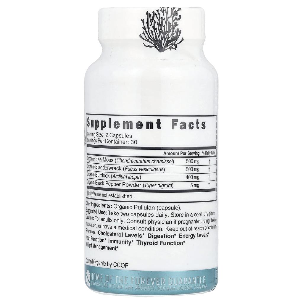 Organic Sea Moss, Organic Capsules 60