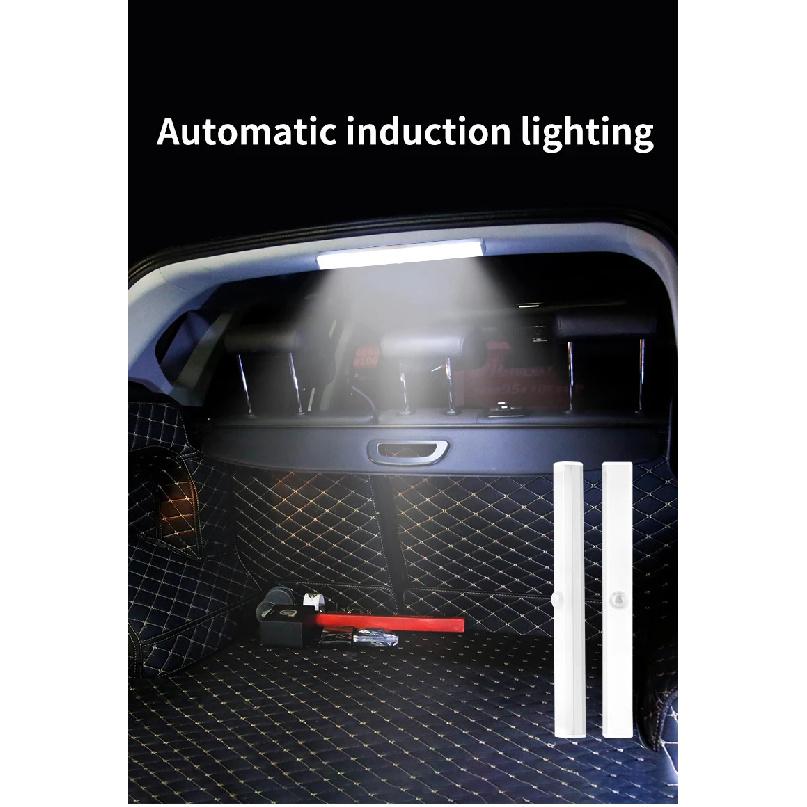 Automatic sensing ambient light for car trunk, LED small light inside the car, wiring free decoration, wireless lighting